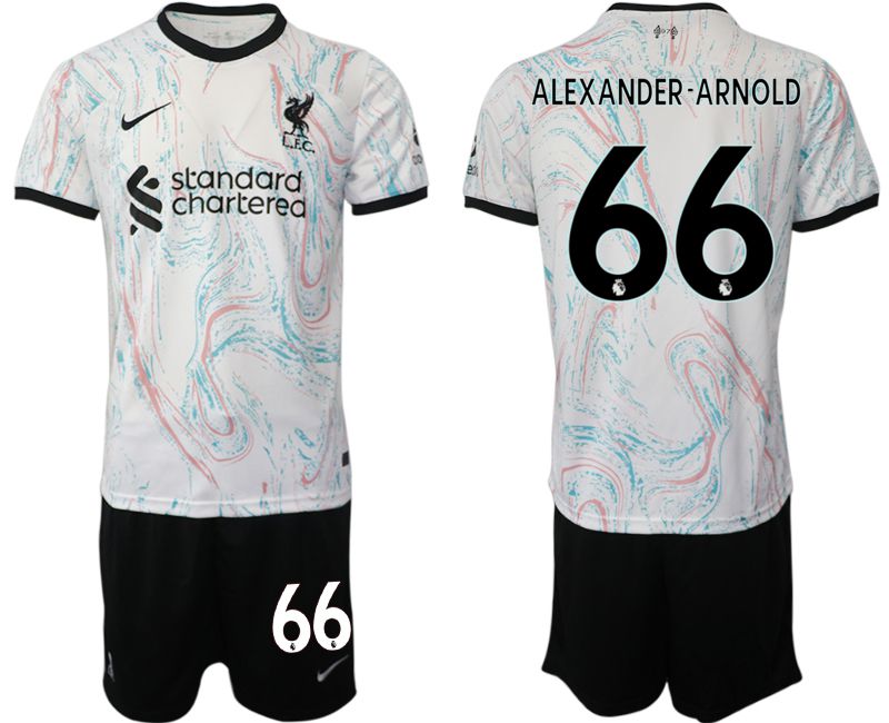 Men 2022-2023 Club Liverpool away white #66 Soccer Jersey->manchester united jersey->Soccer Club Jersey